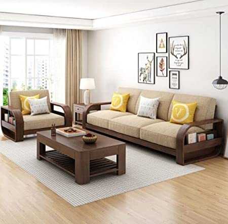 wooden sofa set