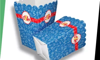 Digital printed amazing stylish design Customized Popcorn Boxes